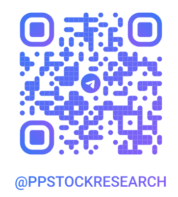 QR code linking to the Telegram channel @ppstockresearch